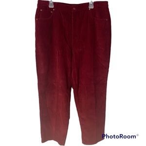 A great pair of red cords   They are more of wine colour in size 18